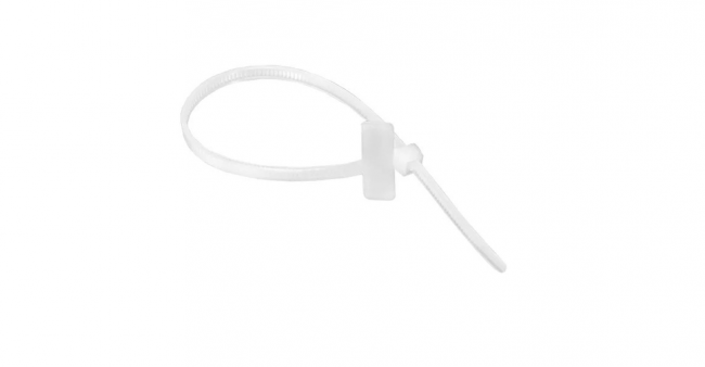 Хомут P6.6 маркировочный, белый, 2,5х100, табличка 8х25,4 (100шт)