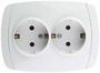 Розетка электрическая с заземлением СВЕТОЗАР. Серия «АКЦЕНТ».