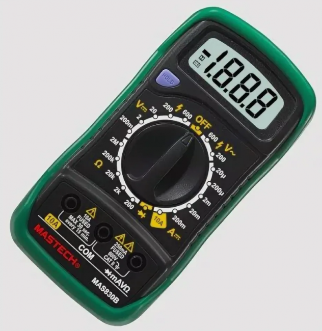 Цифровой мультиметр MASTECH КВТ MAS830L