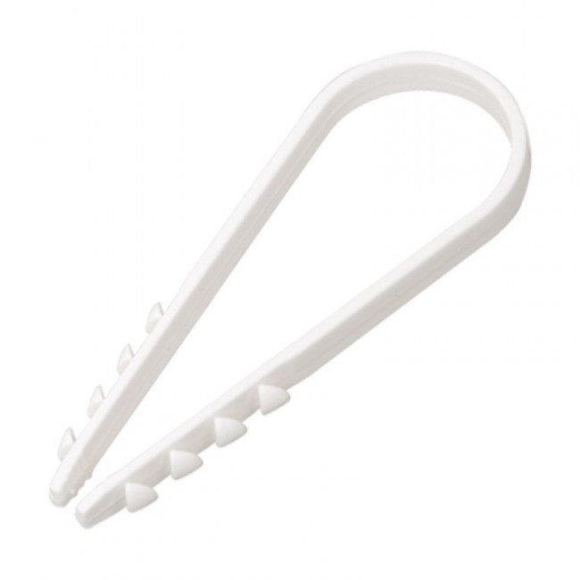 Дюбель хомут 19-25мм нейлон белый (100шт) ИЭК