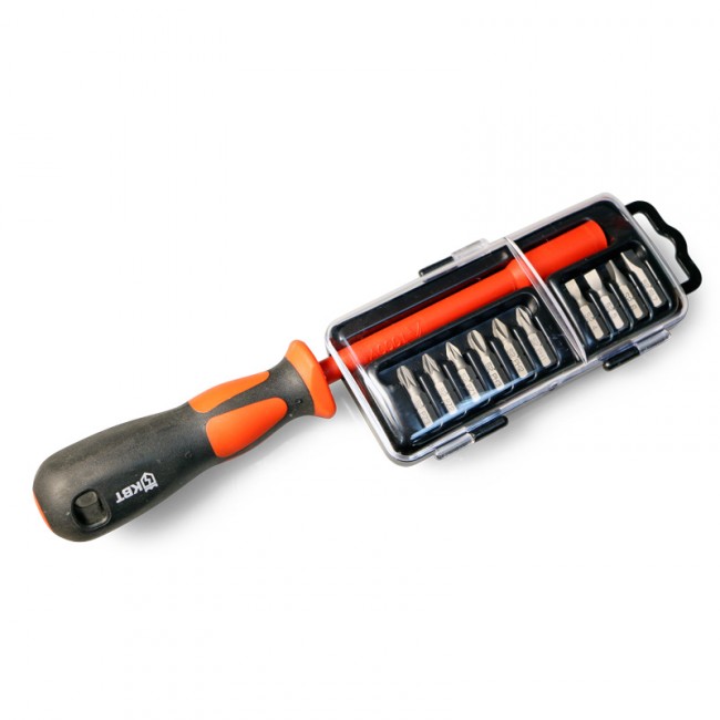 Диэлектрическая отвертка КВТ НИО-5510 с набором бит