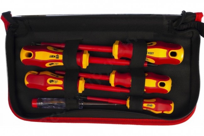 Набор диэлектрических отверток КВТ НИО-06