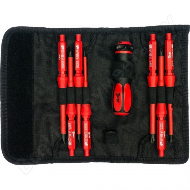 Набор диэлектрических динамометрических отверток КВТ НИО-1107