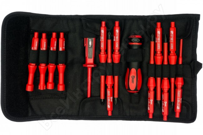 Набор диэлектрических динамометрических отверток КВТ НИО-1113