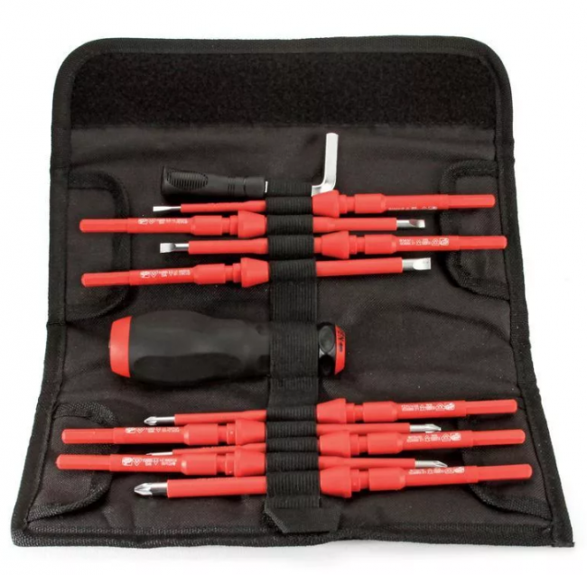 Набор диэлектрических динамометрических отверток КВТ НИО-2209