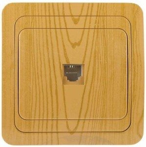 Розетка телефонная СВЕТОЗАР. Серия «ГАММА»