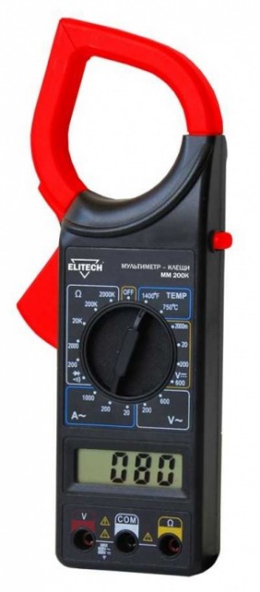 Токоизмерительные клещи ELITECH ММ 200К Токоизмерительные клещи ELITECH ММ 200К