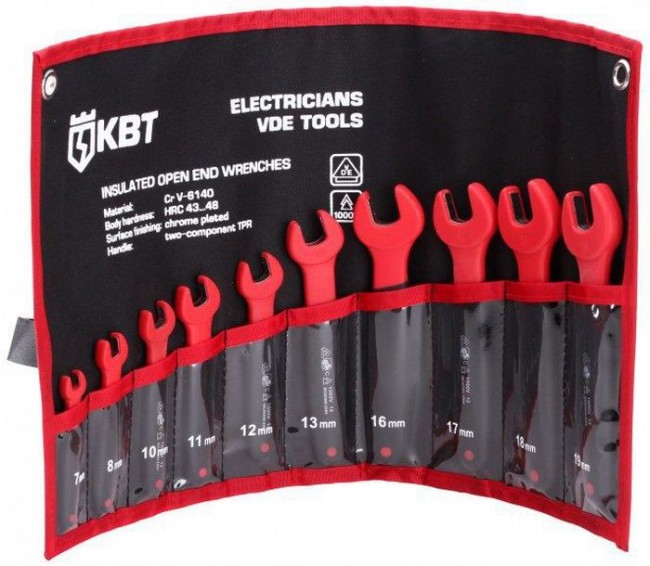 Набор изолированных однорожковых ключей КВТ НИИ-10