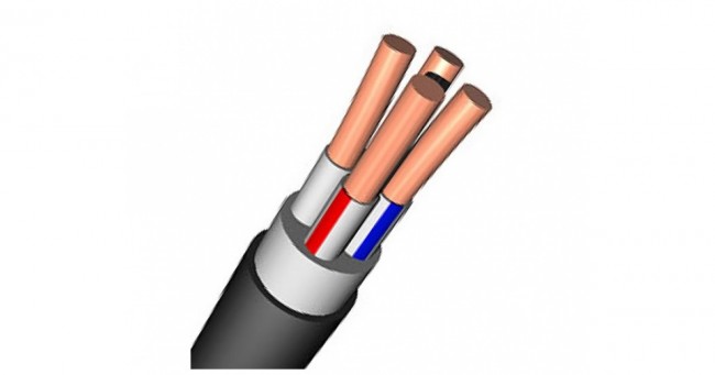 Кабель ВВг НГ LS 4x1.5 с заполнением (Конкорд) 100 м