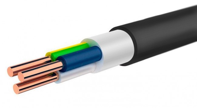 Кабель ВВГ НГ 3x4 (ТУ)