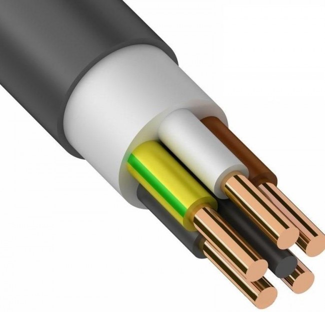 Кабель ВВг НГ LS 5x10 с заполнением (Конкорд)