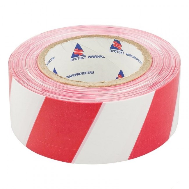 Лента оградительная ЛО-250 красно-белая 75мм 35мкм (250м) Rexant