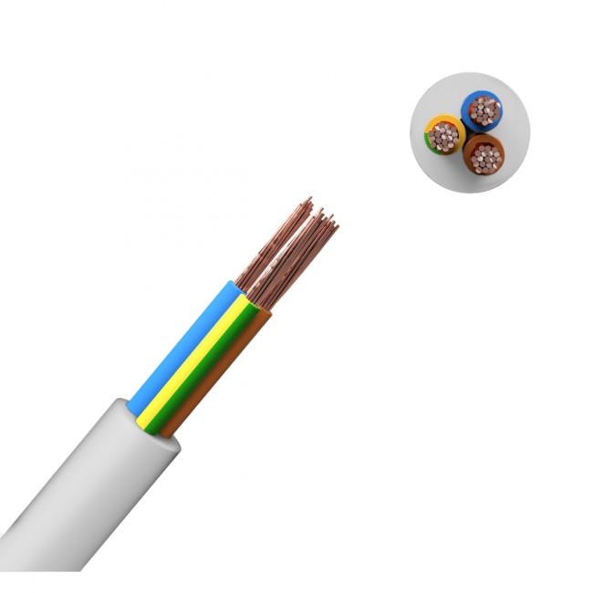 Кабель ПВС 3x1.5 (ГОСТ) 100м 