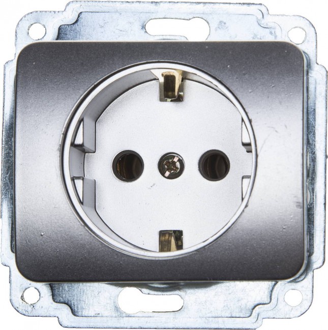 Розетка электрическая с заземлением СВЕТОЗАР ~16А/250В. Серия «ГАММА»