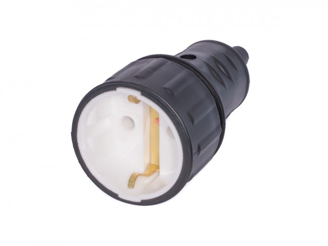 Ударопрочная розетка с заземлением «СИБИН»