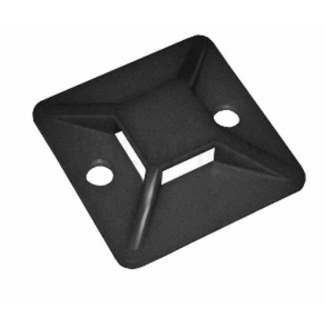 Площадка самоклеящаяся 20х20 черная под хомуты ИЭК (уп.20шт)