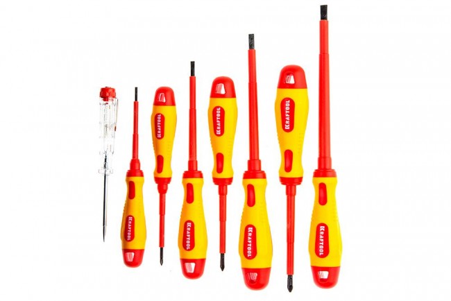 Набор диэлектрических отверток KRAFTOOL PROFI X-Drive 250088-H8 Набор диэлектрических отверток KRAFTOOL PROFI X-Drive 250088-H8