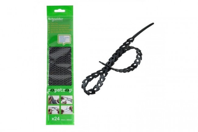 Многоразовая кабельная стяжка Schneider Electric RAPSTRAP 10х300мм черная (упак.24шт)