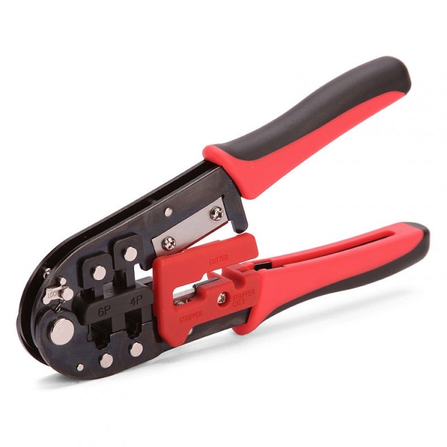 Пресс-клещи для RJ разъёмов JT-02 «КВТ»