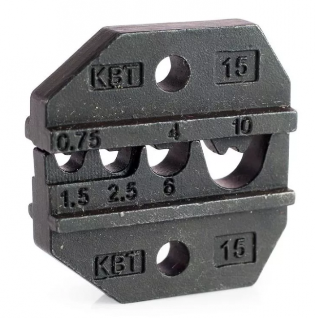 Номерная матрица для пресс-клещей КВТ МПК-15 Номерная матрица для пресс-клещей КВТ МПК-15