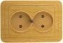 Розетка электрическая с заземлением СВЕТОЗАР ~16А/250В. Серия «ГАММА» 